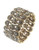 R.J. Graziano Embellished Loop Stretch Bracelet - Brass