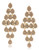 Carolee Mimosa Chandelier Pierced Earrings Gold Tone Crystal Chandelier Earring - Gold