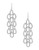 A.B.S. By Allen Schwartz Teardrop Chandelier Earrings - Silver