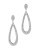 Nadri Large Pave Teardrop Earrings - RHODIUM