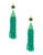 Kenneth Jay Lane Wire earring - Jade