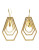 Kara Ross Gold Plated Drop Earring - GOLD