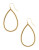 Nadri large Gold Teardrop Earrings - GOLD