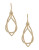 A.B.S. By Allen Schwartz Pave Orbital Drop Earrings - GOLD