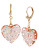 Betsey Johnson Lucite Heart Drop Earring - PINK