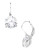 Expression Sterling Silver Oval Cubic Zirconia Earrings - SILVER