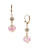 Betsey Johnson Flower Bead Drop Earring - PINK