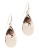 Jones New York Hammered Twist Fishook Earrings - SILVER