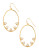 Trina Turk Orbital Drop Hoop Earrings - GOLD