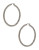 A.B.S. By Allen Schwartz Pave Hoop Earrings - SILVER