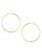 Kenneth Cole New York Large Gold Hoop Earring - GOLD