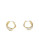Anne Klein 2 Tone Oval Hoop Earring - GOLD/SILVER