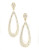 Nadri Pave Teardrop Earring - GOLD