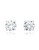 Crislu 3.00 cttw Brilliant Cut Cubic Zirconia Stud Earring - SILVER