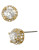 Betsey Johnson Small Crystal Stud Earring - CRYSTAL