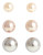 Cezanne Trio Pearl Studs - PEARL