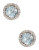 Effy 14K White Gold Diamond Aquamarine Earrings - AQUAMARINE