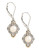 Fine Jewellery Sterling Silver 14K Yellow Gold Diamond And 6mm Pearl Earrings - PEARL