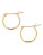 Fine Jewellery 14K Yellow Gold Tube Hoop Earrings - YELLOW GOLD