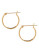 Fine Jewellery 14K Yellow Gold Tube Hoop Earrings - YELLOW GOLD