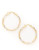 Fine Jewellery 14K Tri Colour Gold Twist Tube Hoop Earrings - TRI COLOUR GOLD