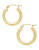 Fine Jewellery 14Kt Diamond cut Click Hoops - GOLD