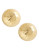 Fine Jewellery 14K Yellow Gold Round Swirl Button Earrings - YELLOW GOLD