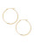 Fine Jewellery 14K Yellow Gold And Sterling Silver Polished Hoop Earrings - AURAGENTO (SILVER/GOLD)