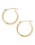 Fine Jewellery 14K Yellow Gold Polished Hollow Tube Hoop Earrings - YELLOW GOLD