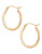 Fine Jewellery 14Kt Oval Earring - TRI COLORED GOLD