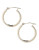 Fine Jewellery 14K White Gold Polished Tube Hoop Earrings - WHITE GOLD