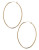 Fine Jewellery 14K Yellow Gold And Sterling Silver Oval Hoop Earrings - YELLOW GOLD