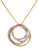 Effy 14K Tri Colour Gold Diamond Pendant - TRI COLOUR GOLD