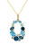 Effy 14K Yellow Gold Diamond and Blue Topaz Pendant - DIAMOND