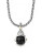 Effy 18k Yellow Gold and Silver Onyx Pendant - SILVER