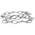 Chrome Oval Chain - 3 Feet (0.91 m)