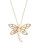 Fine Jewellery 10K Yellow Gold Dragonfly Pearl Pendant - PEARL
