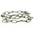 Pewter Oval Chain - 3 Feet (0.91 m)