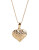 Fine Jewellery 14K Yellow Gold Open Mesh Heart Pendant - YELLOW GOLD