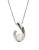 Fine Jewellery 14K Yellow Gold and Sterling Silver 0.01ct Diamond and Pearl Pendant - PEARL