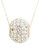 Fine Jewellery 14K Yellow Gold Multi Crystal Stone Slider Necklace - SILVER
