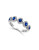 Effy 14K White Gold Diamond and Sapphire Ring - SAPPHIRE - 7