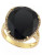 Effy 14k Yellow Gold Diamond and Onyx Ring - ONYX - 7