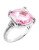 Judith Ripka La Petite Cushion Stone Ring - CRYSTAL - 6