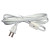 White Lampcord with Switch - 6 Feet
