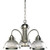 Brushed Nickel 3-light Chandelier