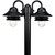 Newport Collection Textured Black 2-light Post Lantern