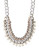 Expression Intertwined Link Necklace with Pearls - SILVER