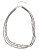 Nine West 16 Inch 3 Row Oval Necklace - BLACK