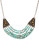 Lucky Brand Lucly Brand Silver-Tone Turq Beaded Collar Necklace - SILVER